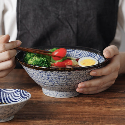 Japanese Sea Ripple Hat Creative Large Noodle Bowl